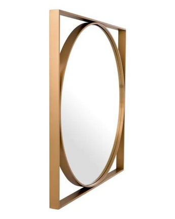 Mirror Montauk - Brushed Brass Finish | 90cm