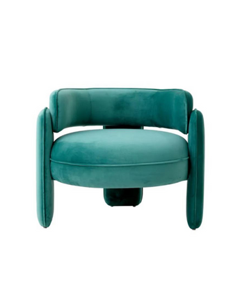 Chair Chaplin Savona - Turquoise Velvet