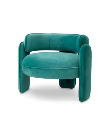 Chair Chaplin Savona - Turquoise Velvet