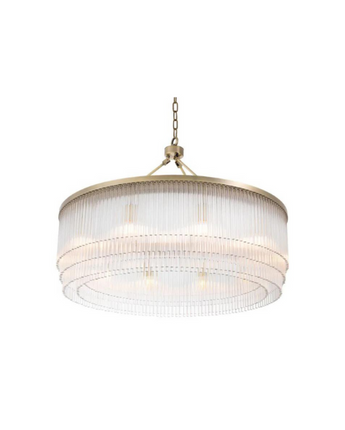 Chandelier Hector Light Brushed Brass Finish - L