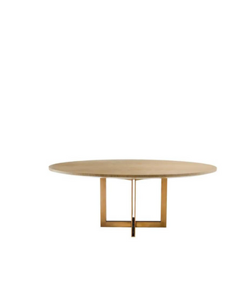 Dining Table Melchior - Oval Washed Oak Veneer