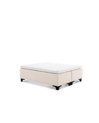 Bed Set Mavone - Bouclé Cream